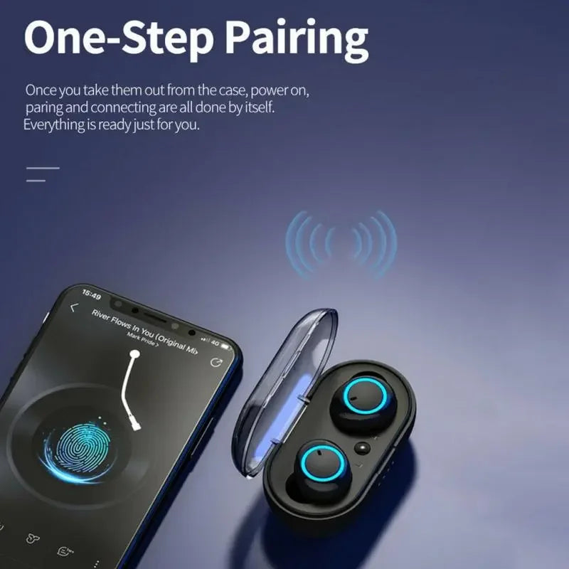 Y50 TWS Wireless Headphones Sport Earphone 5.0 Bluetooth Gaming Headset Microphone Phone Wireless Earbuds For Xiaomi Huawei LG